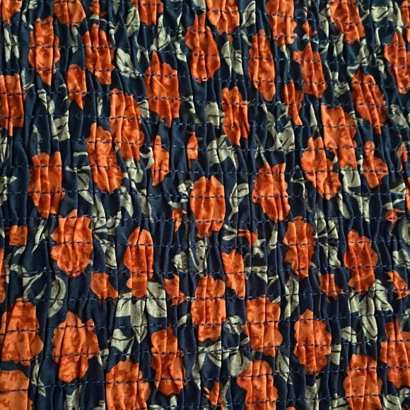 Blush Navy and Coral Floral Long Sleeve Dress - Picture 6 of 7